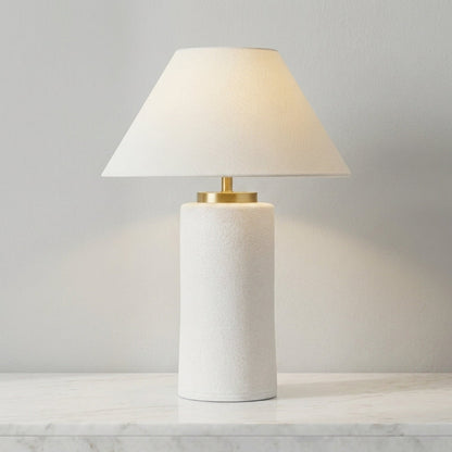 Acker 22.5-Inch Ceramic Table Lamp Glazed Terracotta