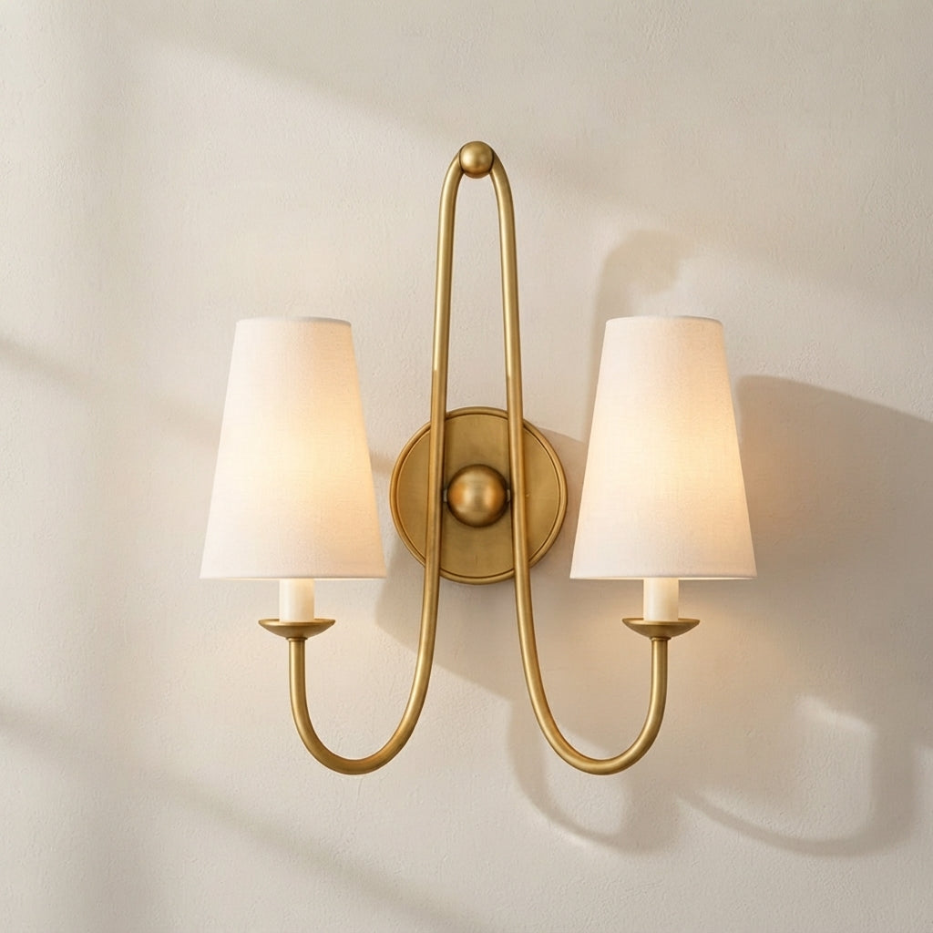 Brayden 18-Inch 2-Light Wall Sconce Antique Gold Leaf