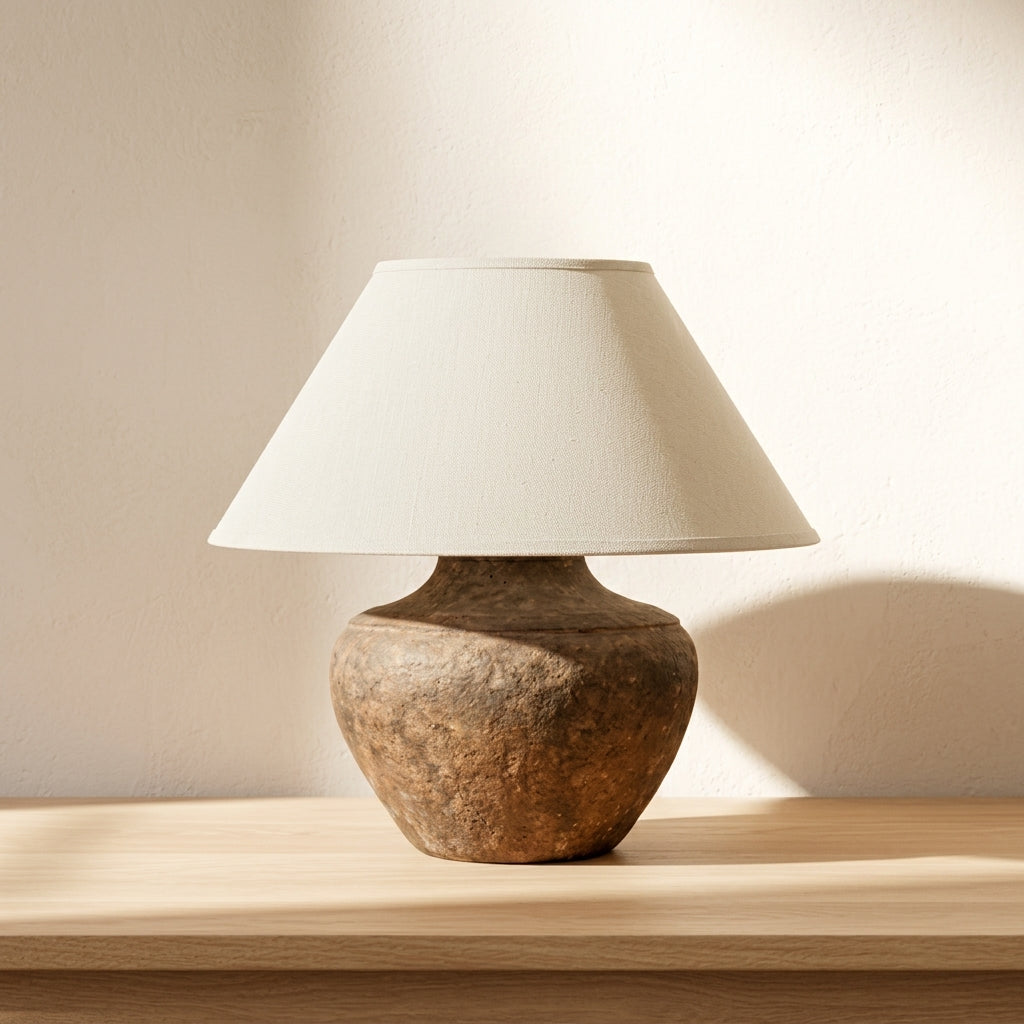 Calabria 20-Inch LED Table Lamp Rustco Finish