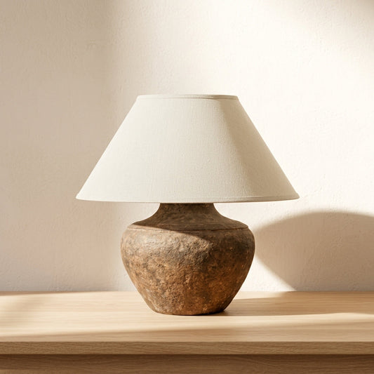 Calabria 20-Inch LED Table Lamp Rustco Finish