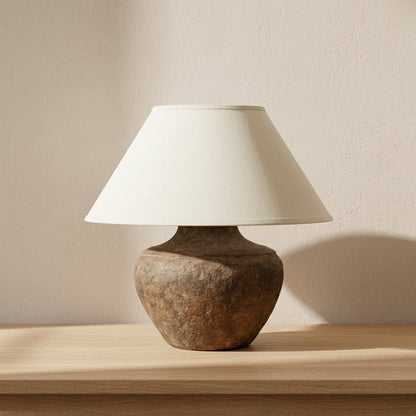 Calabria 20-Inch LED Table Lamp Rustco Finish