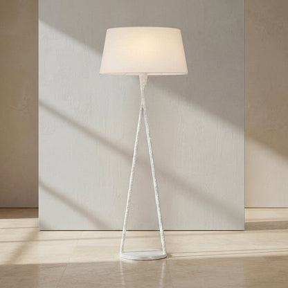 Cesta 60-Inch LED Sculpted Floor Lamp Gilded Iron by Ian K. Fowler