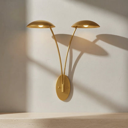 Glenn 40.25-Inch 2-Light LED Wall Sconce Heritage Brass