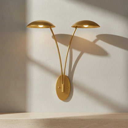 Glenn 40.25-Inch 2-Light LED Wall Sconce Heritage Brass