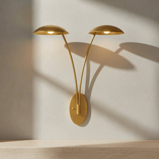Glenn 40.25-Inch 2-Light LED Wall Sconce Heritage Brass