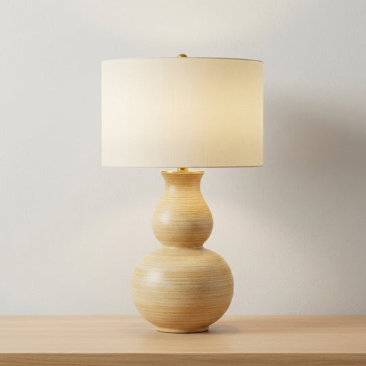 Honorine 27-Inch Ceramic Table Lamp Mustard