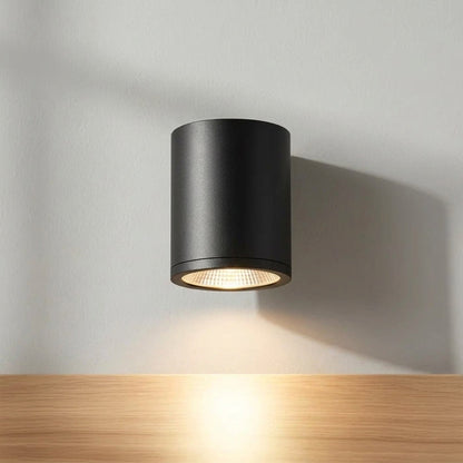 Nordic 5-Inch 15W Outdoor LED Cylinder Ceiling Mount Light