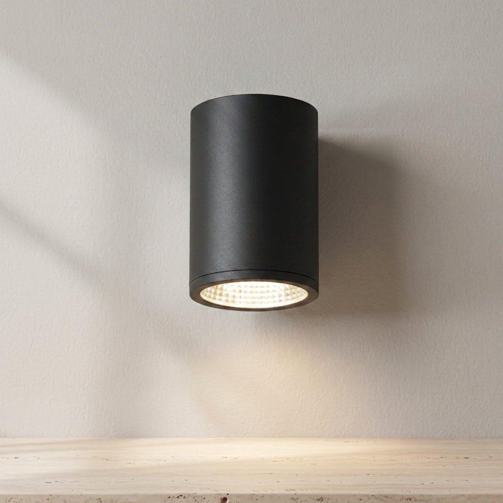 Nordic 5-Inch 15W Outdoor LED Cylinder Ceiling Mount