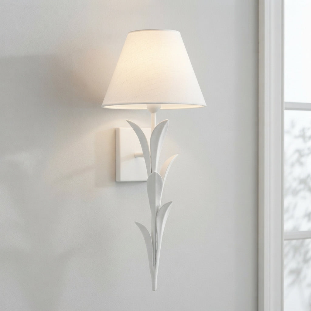Provenz 20-Inch LED Tail Wall Sconce Plaster White