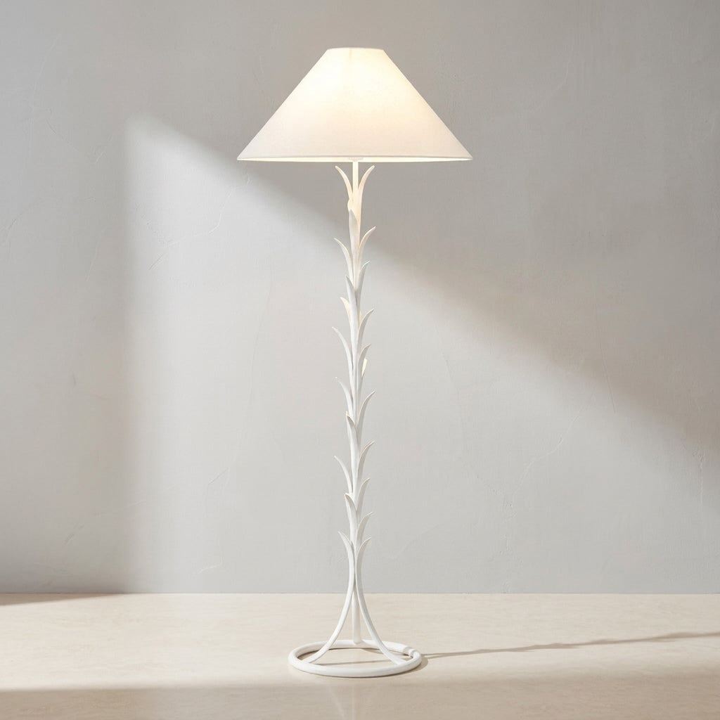 Provenz 62-Inch LED Floor Lamp Plaster White by Chapman & Myers