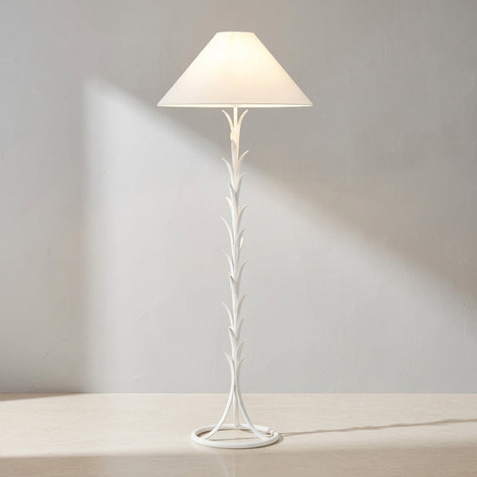 Provenz 62-Inch LED Floor Lamp Plaster White by Chapman & Myers