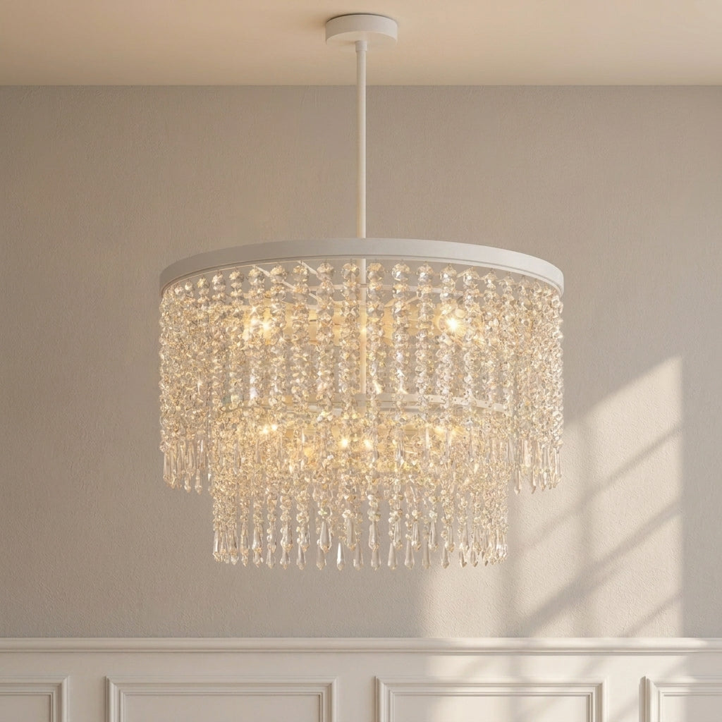 Rubina 30-Inch 12-Light LED Chandelier Burnished Gold