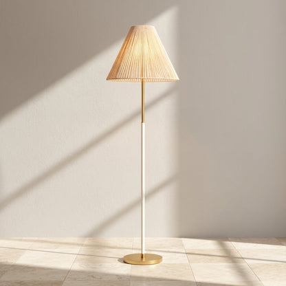Sonoma 64-Inch 1-Light Floor Lamp Bleached Abaca